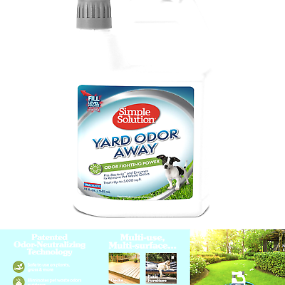 Simple Solution Yard Odor Away | Outdoor Odor Eliminator | Pet Odor Remover F...