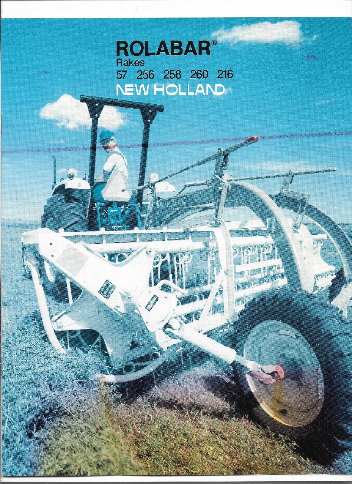 Original New Holland 57 256 258 260 216 Rolabar Rake Sales Brochure No. 31005754