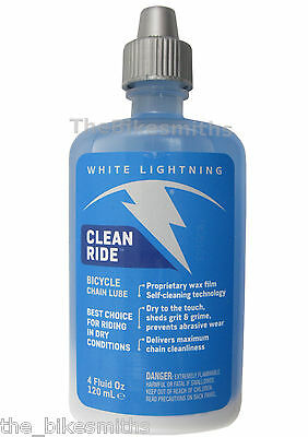 White Lightning Clean Ride 4oz Wax Chain Lube Squeeze Bottle Road Urban Mtb Bike
