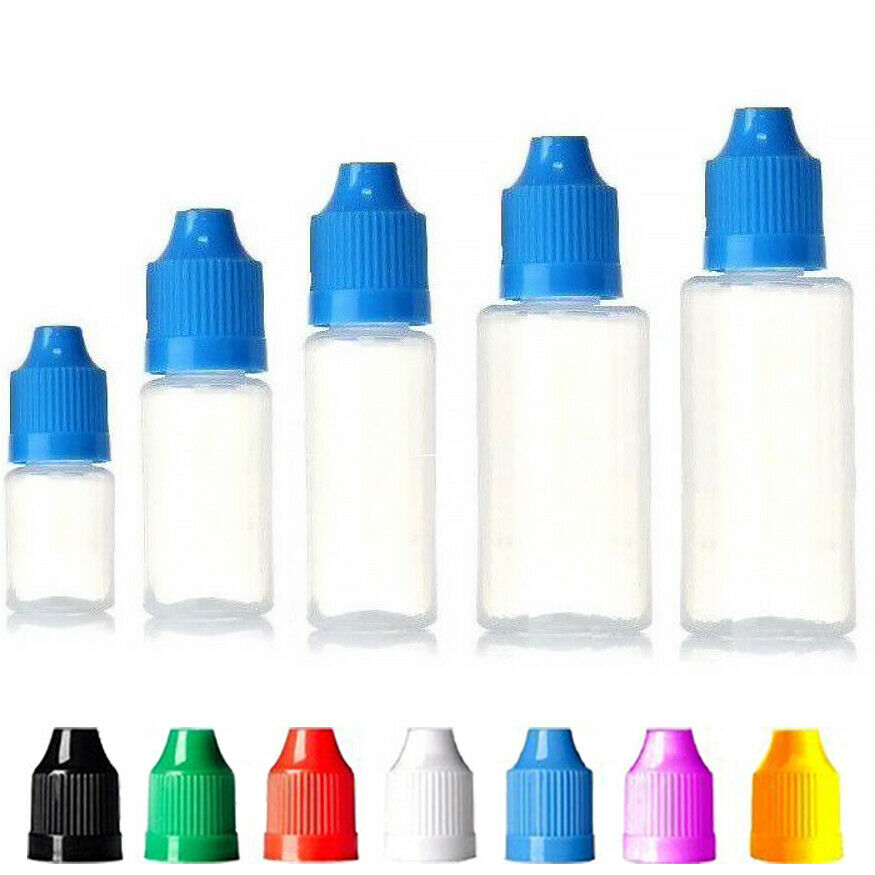 5ml 10ml 30ml 50ml Empty Plastic Squeezable Dropper Bottles Eye Liquid Droppers