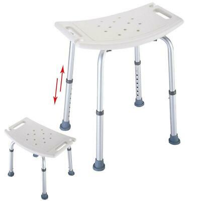 Elderly Adjustable Medical Bath Tub Shower Chair Bench Stool Seat 7height
