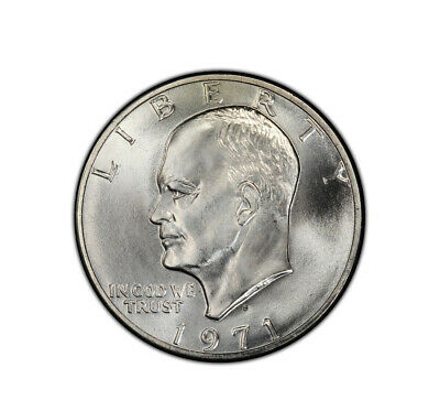 1971 S Eisenhower Ike 40% Silver Dollar Brilliant Uncirculated