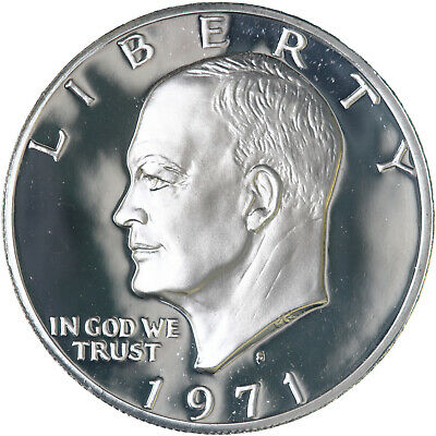 1971 S Proof Eisenhower Ike Dollar 40% Silver Us Coin