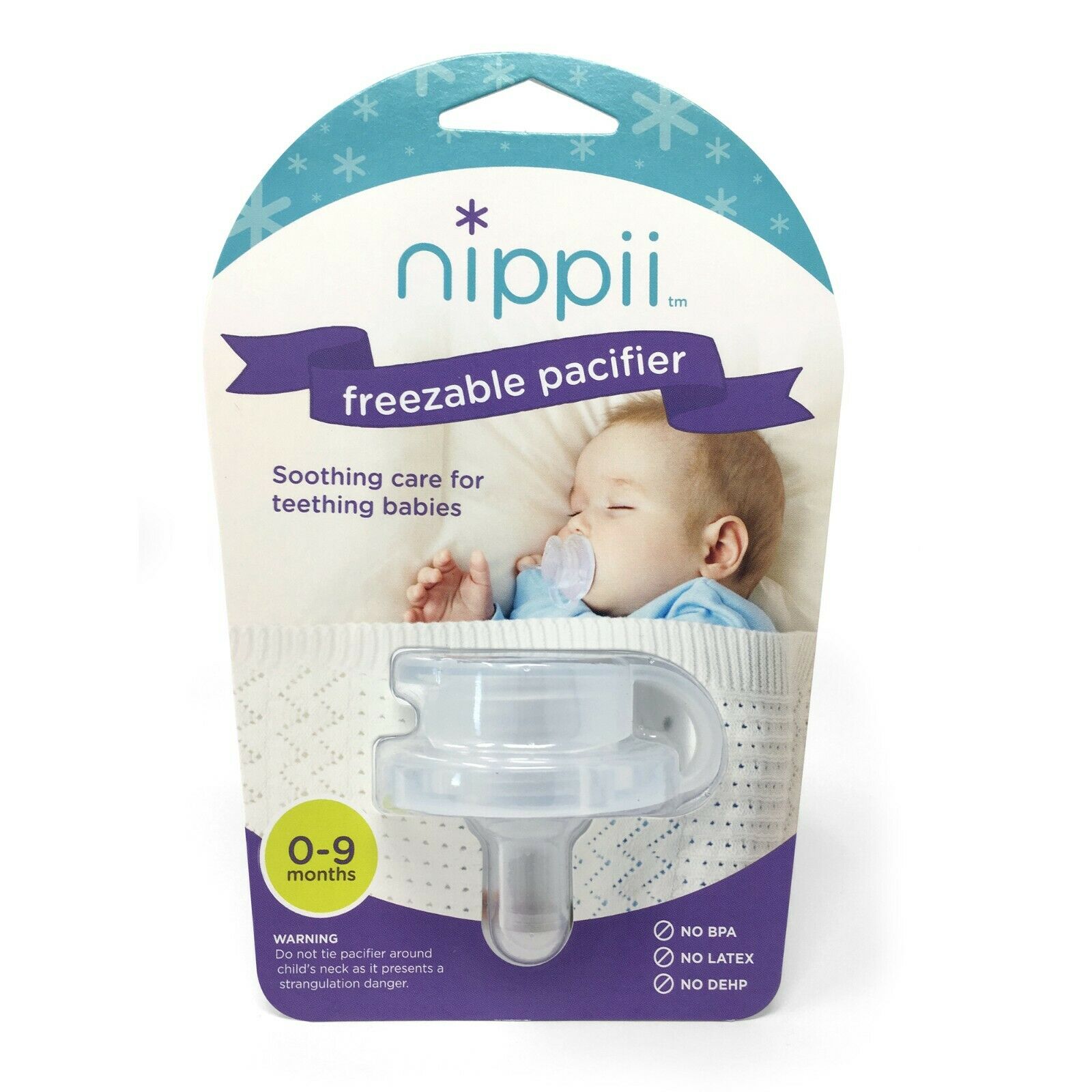 Nippii Baby Freezable Teething Pacifier Soothing Care For Teething Babies