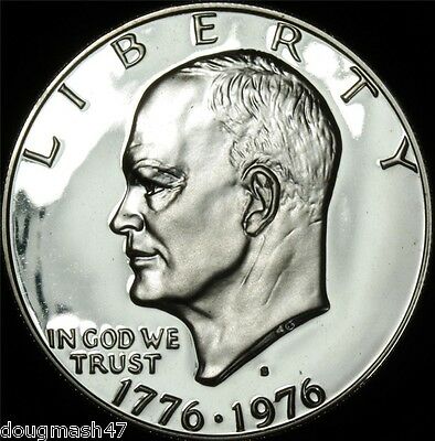 1976-s Eisenhower Dollar (type-2) Gem Proof-silver From Sealed Set