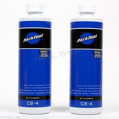 Two (2) Pack - Park Tool Cb-4 16oz Chainbrite Bicycle Chain Cleaning Bio Fluid