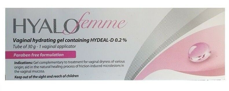 Hyalofemme Vaginal Dryness And Irritation Relief Moisturiser Gel 30g