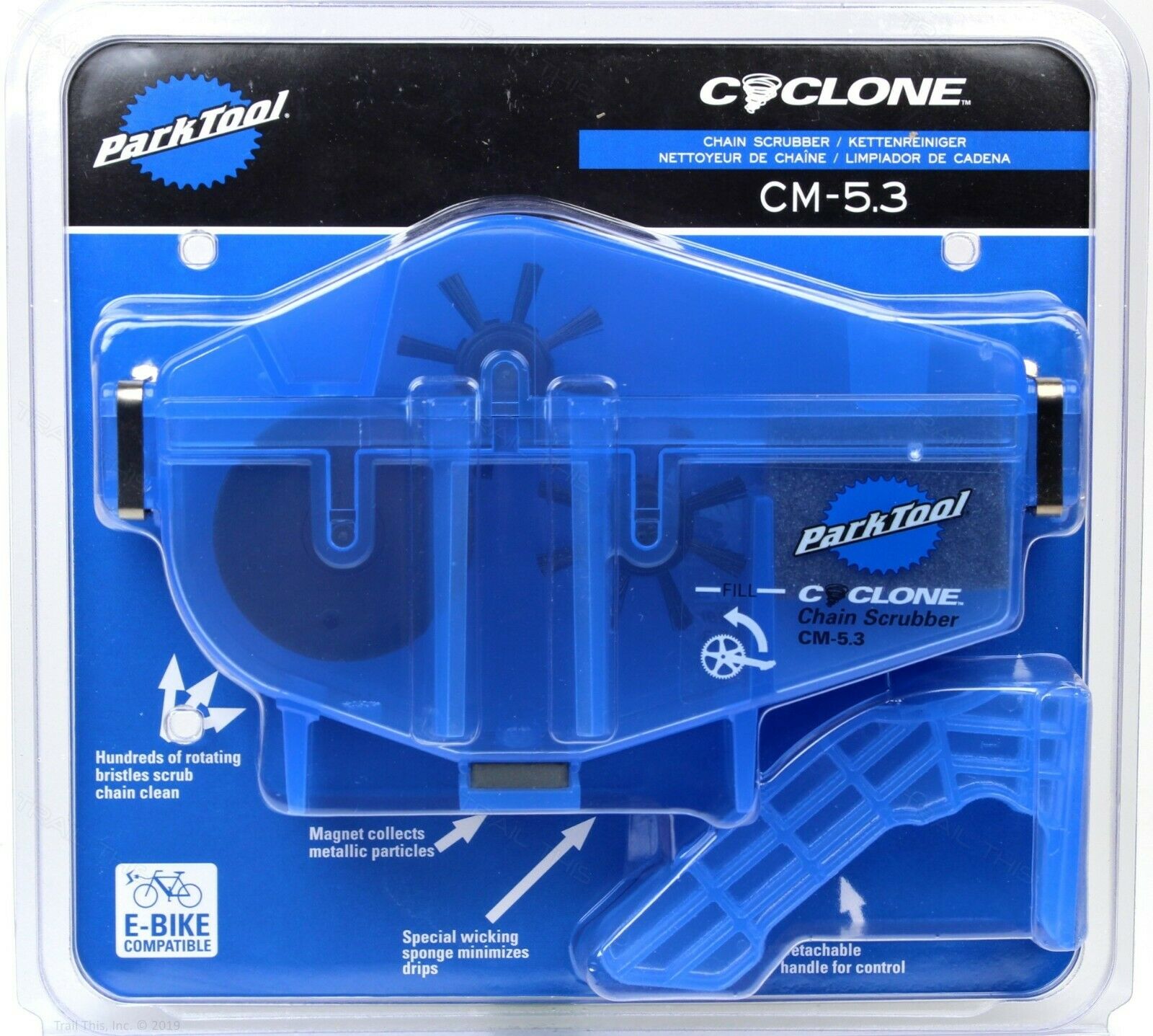 Park Tool Cm-5.3 Cyclone Chain Scrubber Cleaner Machine For Road Mtb Ebike Bike