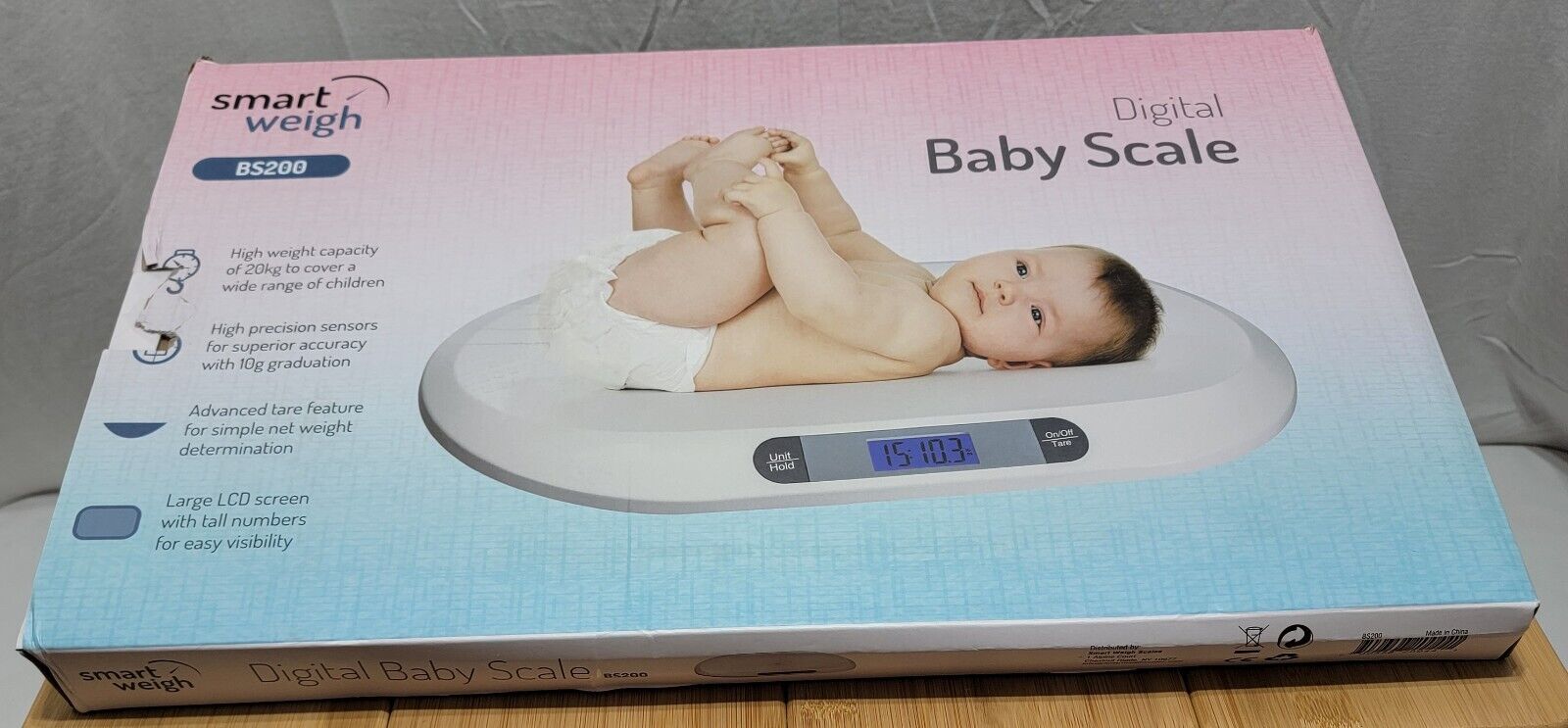 Smart Weigh Bs200 Comfort Baby Scale With 3 Weighing Modes