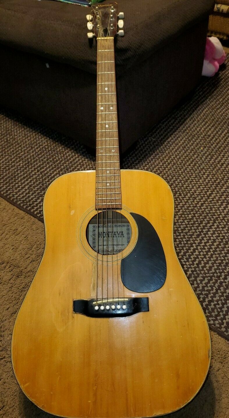 Vintage Montaya  Acoustic Guitar  (no Case)