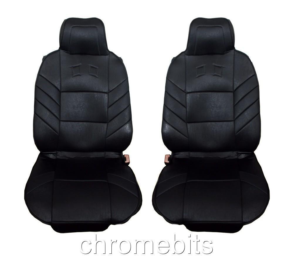 Front Black Comfort Cushion Seat Covers For Mazda 2 3 5 6 323 626 Mpv Mx5 Mx-5