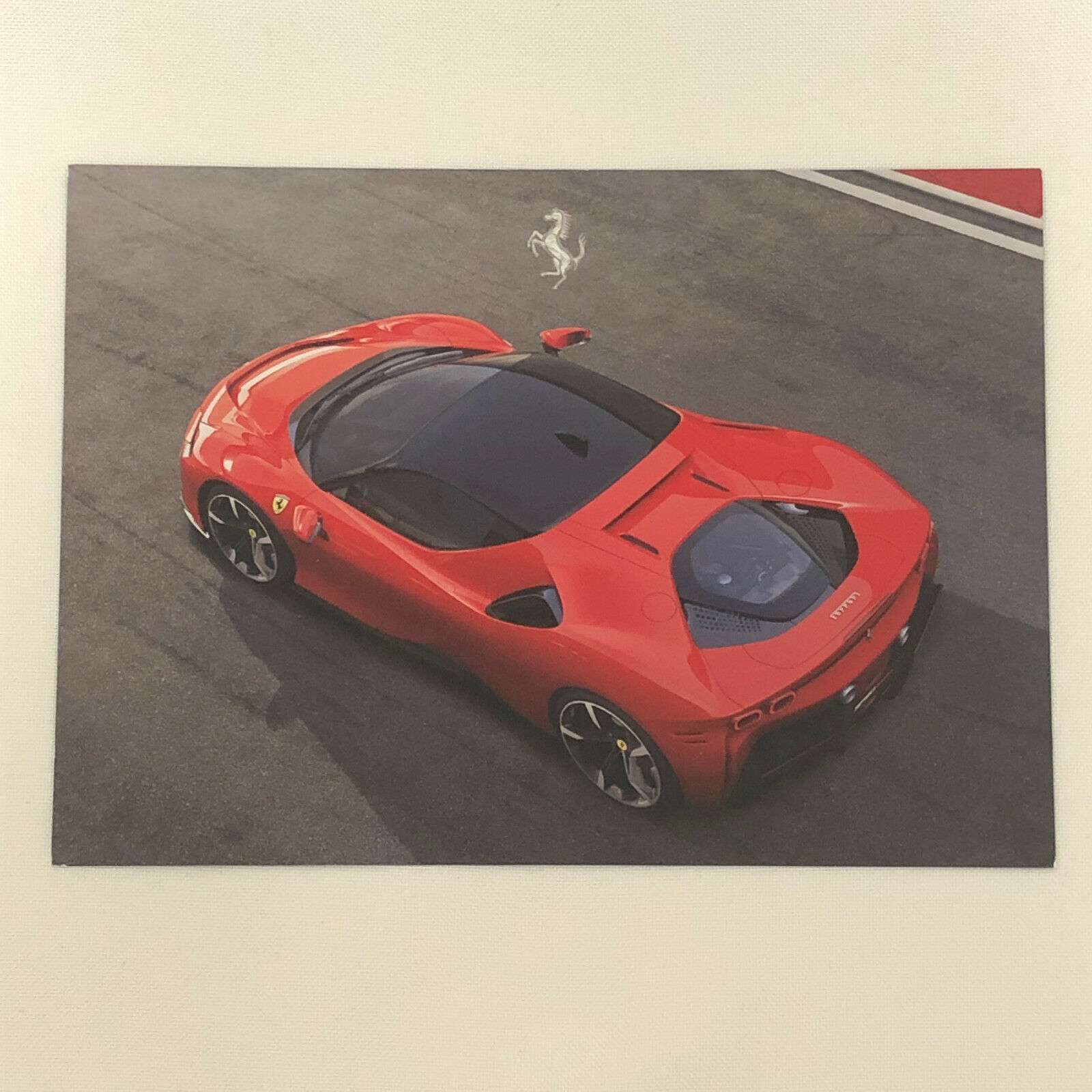 Ferrari Sf90 Stradale Advertising Card Postcard Brochure