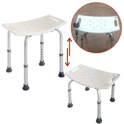 7 Height Adjustable Bath Tub Shower Elderly Chair Bench Stool Seat Without Back