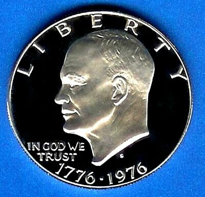 1976 S Silver Proof Eisenhower Dollar - Deep Cameo
