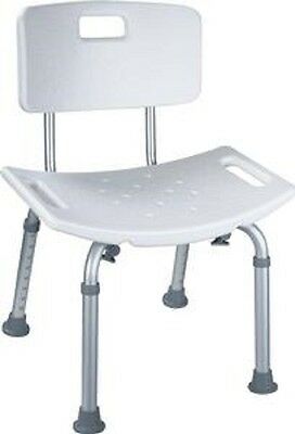250 Lb. Elderly Bathtub Bath Tub Shower Seat Chair Bench Stool With Back Support