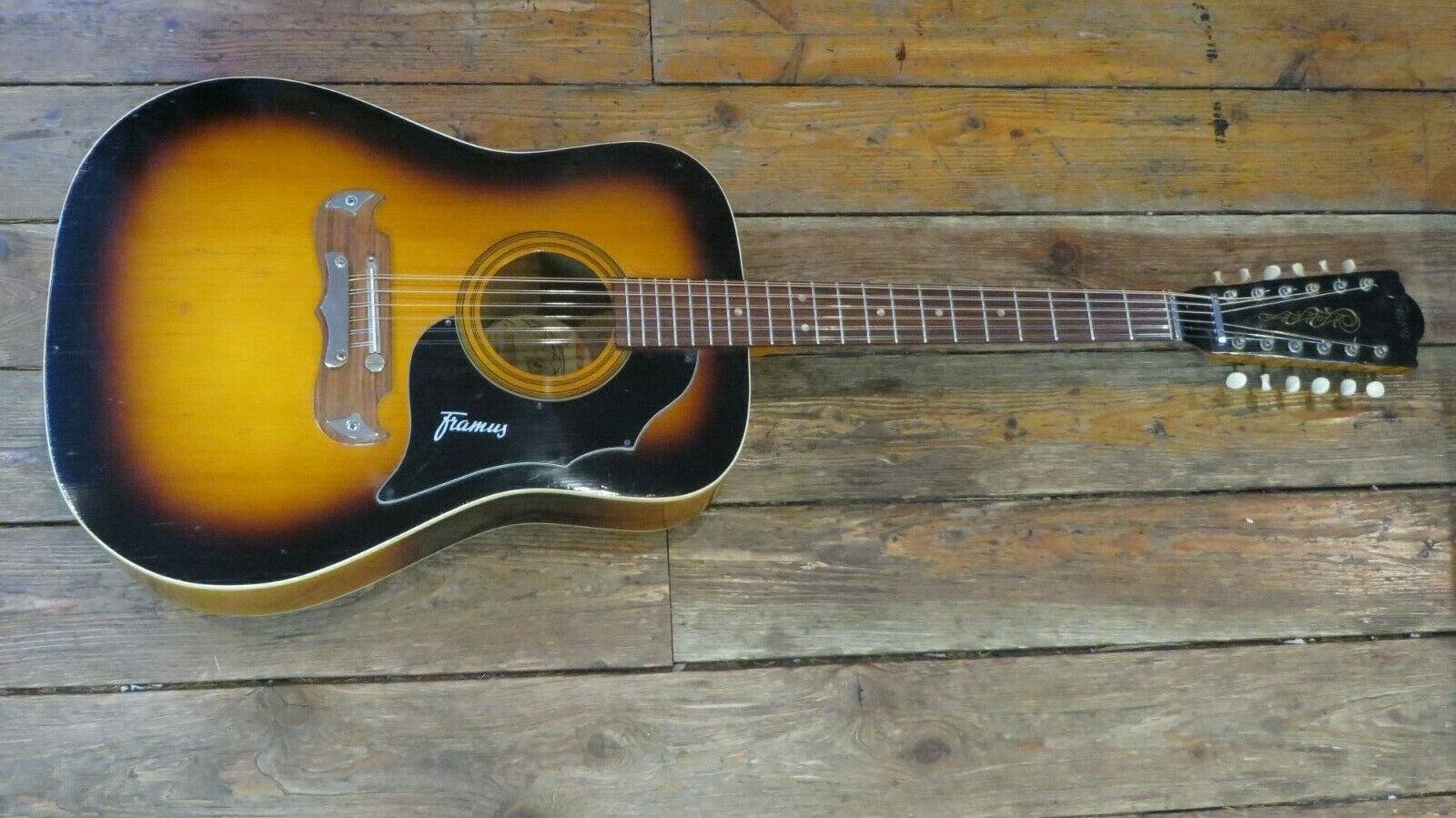 Vintage 1960's Framus Texan 5/296 12 String Acoustic Guitar