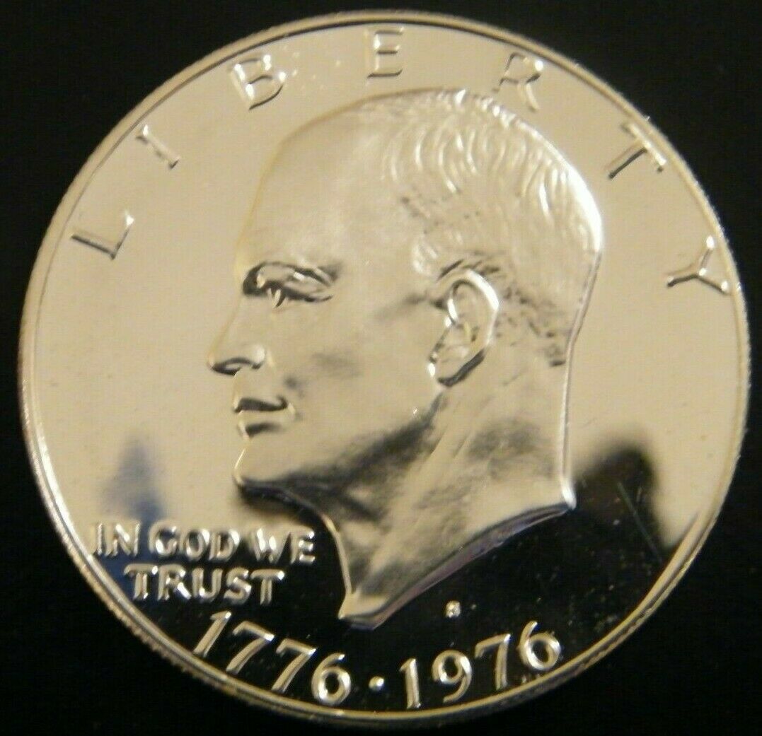 1976 S Eisenhower Ike Proof Dollar 40% Silver Bicentennial Us Mint Coin