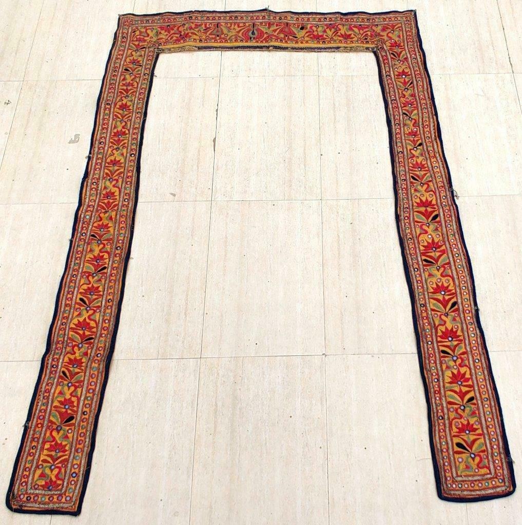 62" X 39" Handmade Mirror Embroidery Tribal Ethnic Wall Hanging Decor Tapestry