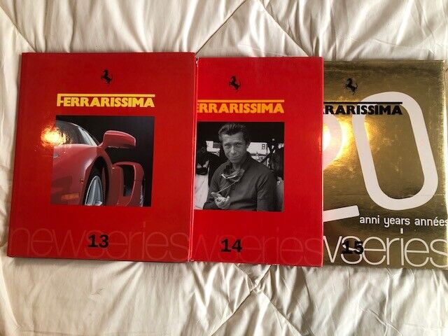 Ferrarissima 13/14/15 Rare Discontinued Books From Automobilia Of Milan Nos