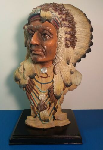 Native American Chief Statue. Unbranded